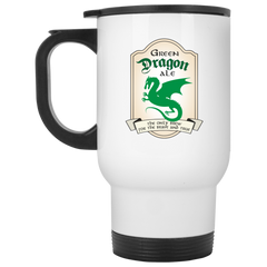 11 oz. coffee mug with Lord of the Rings inspired design - Green Dragon Ale.
