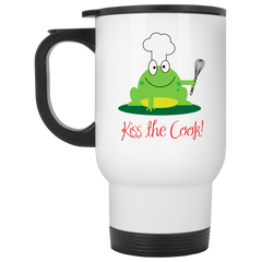 11 oz. coffee mug with frog in chef's hat- Kiss the Cook!