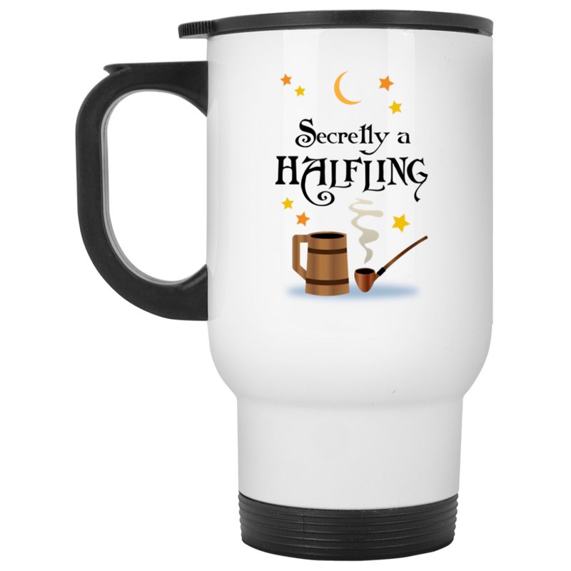 Secretly a Halfling - Gamer coffee mug gift.