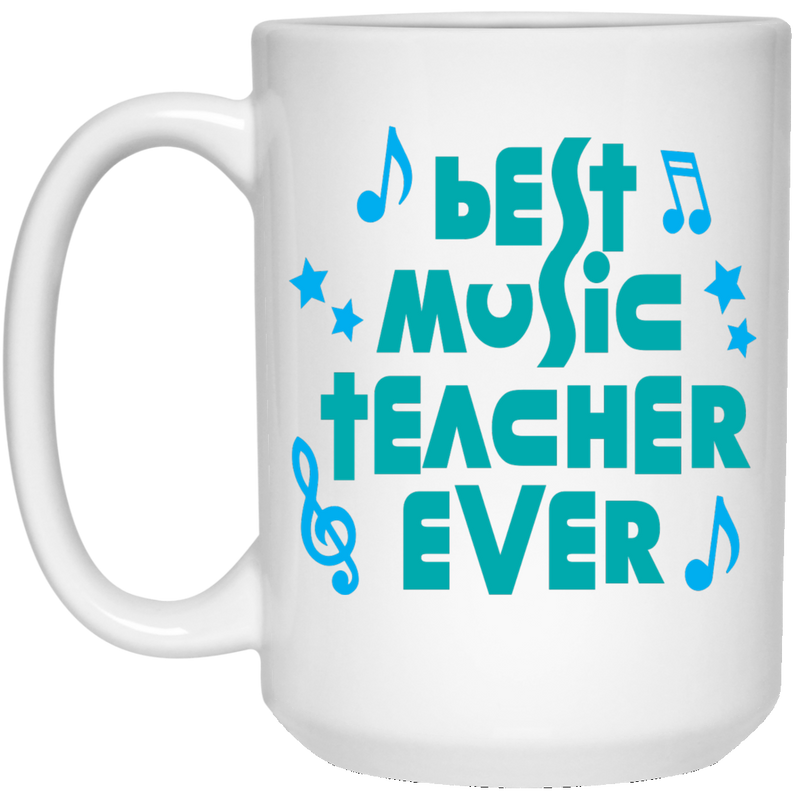 11 oz. coffee mug - best music teacher ever.
