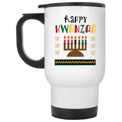 Kwanza coffee mug with colorful, African-inspired design