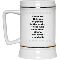Computer themed coffee mug - Those who understand Binary...