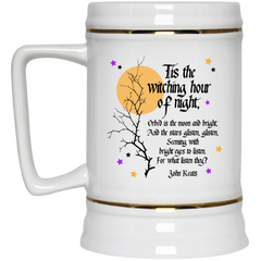 Coffee mug with Keats quote - Tis The Witching Hour