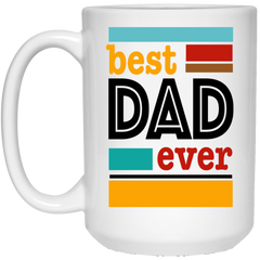 11 oz. colorful coffee mug - best Dad ever.