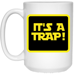 11 oz. sci-fi coffee mug - It's a trap!
