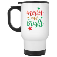 Holiday coffee mug - Merry and Bright.