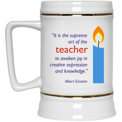 Teacher coffee mug with Einstein quote